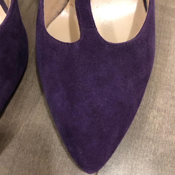 Purple Micro Suede Nine West Pumps | Heels - Picture 5 of 6
